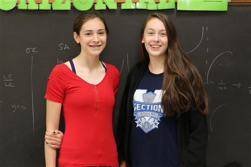 Lauren and Abby Kelly take 2nd and 3rd place in the Nevins Math Scholarship Contest. Lauren and Abby Kelly take 2nd and 3rd place in the Nevins Math Scholarship Contest.
